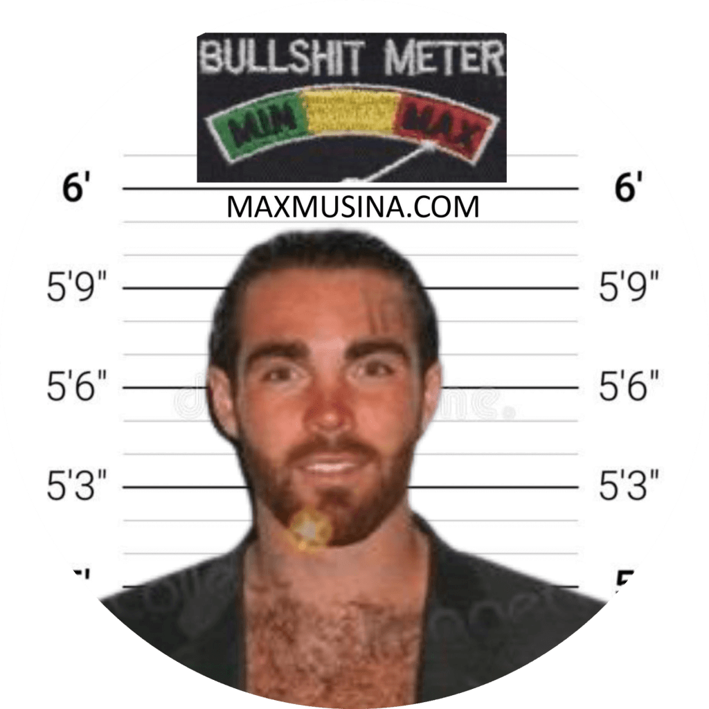 Max Musina (Massimiliano Musina) mugshot at five-foot-nine-and-a-bit (Map group)