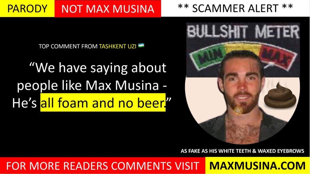 Tashkent Uzi 🇺🇿 on Fake IMDb Biography Exposed: Massimiliano Musina (Max Musina): “We have saying about people like Max Musina, “He’s all foam and no beer”