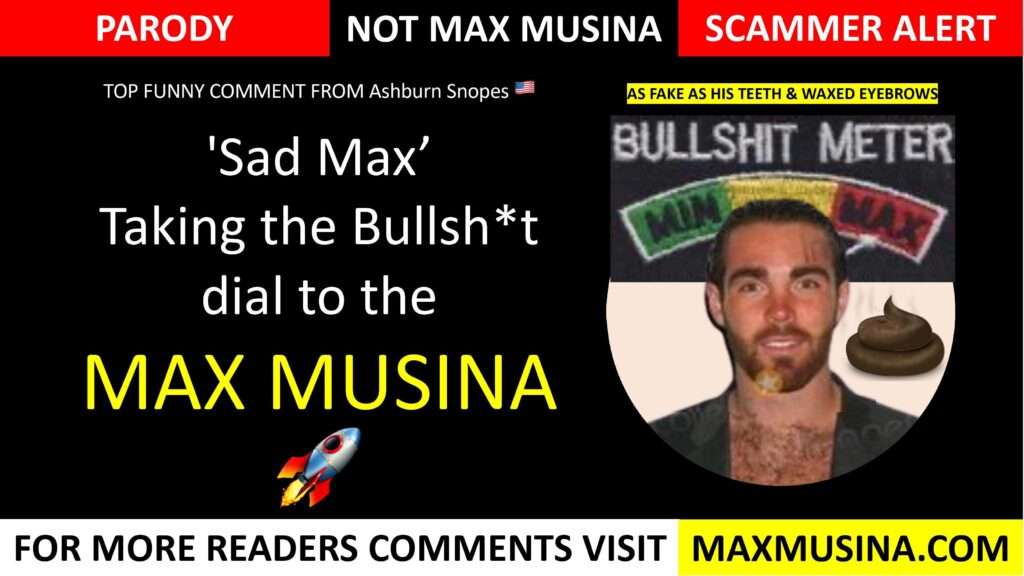 Max Musina taking the bs meter dial to the moon (map group, imdb, massimiliano musina)