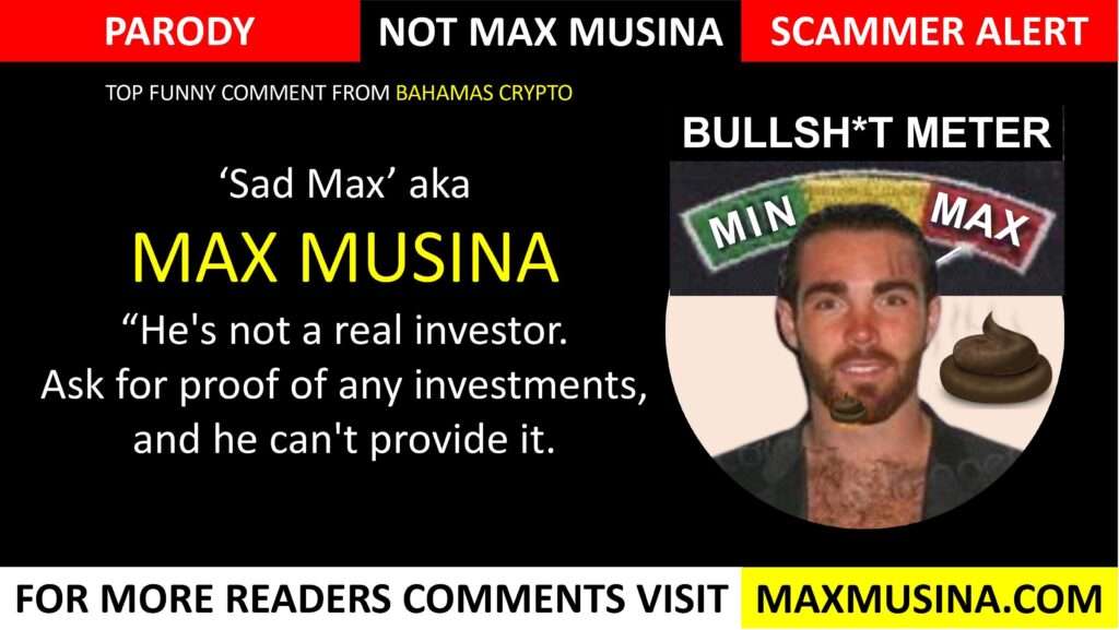 Max Musina is not a real investor (map group, imdb, massimiliano musina)